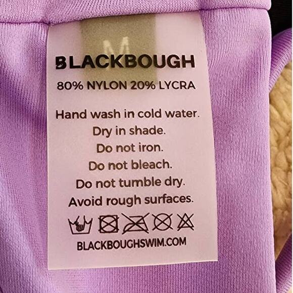 Blackbough Willow Lilac Top + Coco Black Bikini Bottom Size M/L - Picture 10 of 12